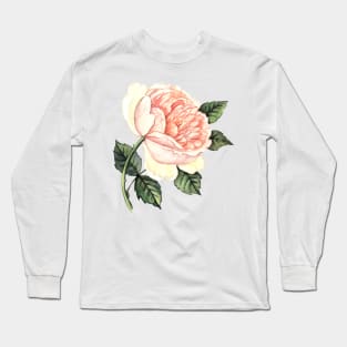 Elegant watercolor Rose Long Sleeve T-Shirt